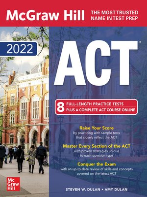 cover image of McGraw-Hill Education ACT 2022